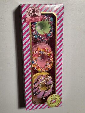 Winter In Venice Assorted Donut-Shaped Bath Bomb Set - Pink, Green, Yellow